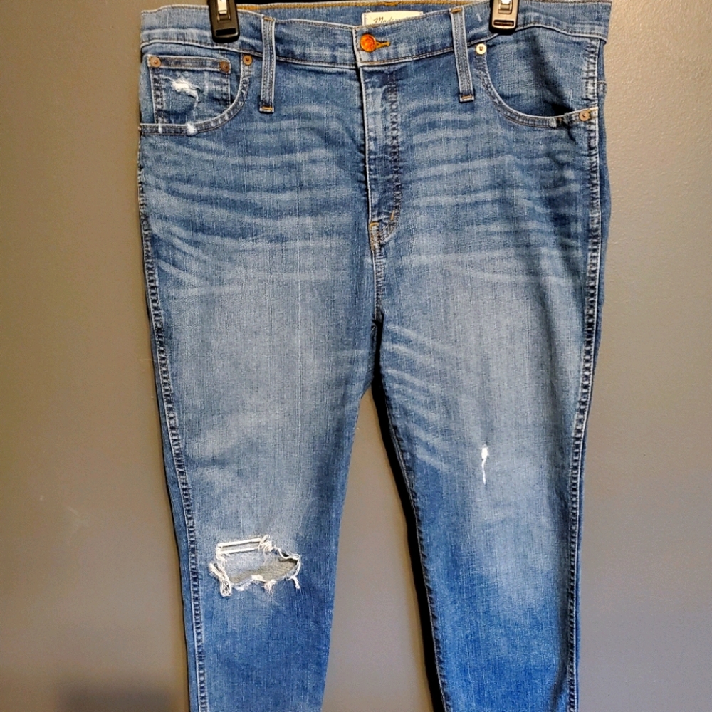 Madewell distressed skinny jeans